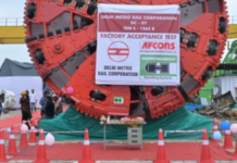 Delhi Metro Update: TBM S1264B for the Silver Line passes Factory Tests TBM S1264B of Delhi Metro for the Silver Line passes Factory Tests