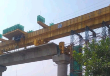 First PSC Box Girder Span Erected on Surat Metro’s CS4 Project First PSC Box Girder Span Erected on Surat Metro’s CS4 Project