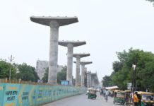 UPMRC Finishes Casting of 200th Pillar in Baradevi Naubasta Elevated Section of Kanpur Metro 200th Pillar in Baradevi Naubasta Elevated Section of Kanpur Metro