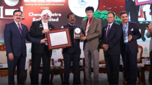 Chennai Metro Awarded with the Green Champion Award 