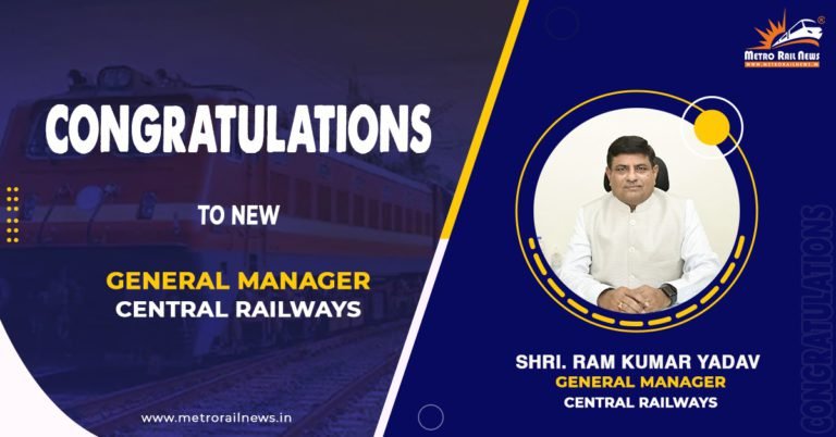 Shree Ram Kumar Yadav takes over as General Manager of Central Railways 