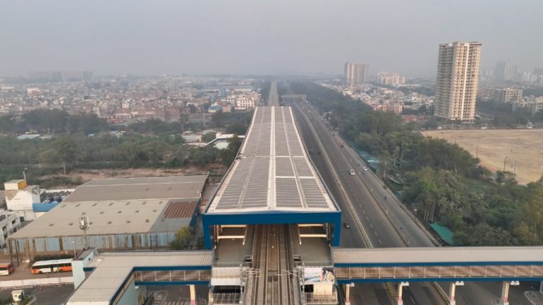 NCRTC Installs Solar Power Plants at Sahibabad and Duhai Depot RRTS Station