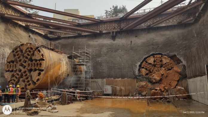 Delhi Metro TBM DZ1123 Records Breakthrough at Kishangarh