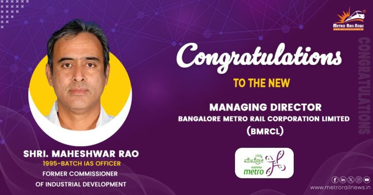 Bangalore Metro Gets A Full-Time MD