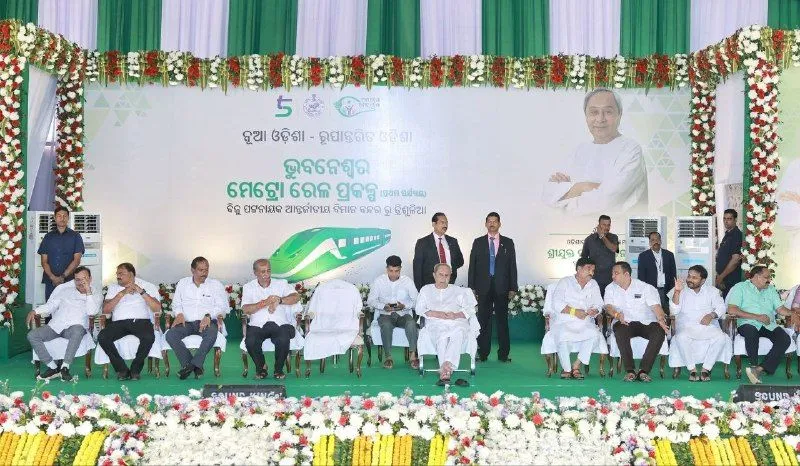 CM Naveen Patnaik Lays Foundation Stone for Bhubaneswar Metro 3 Odisha metro 02