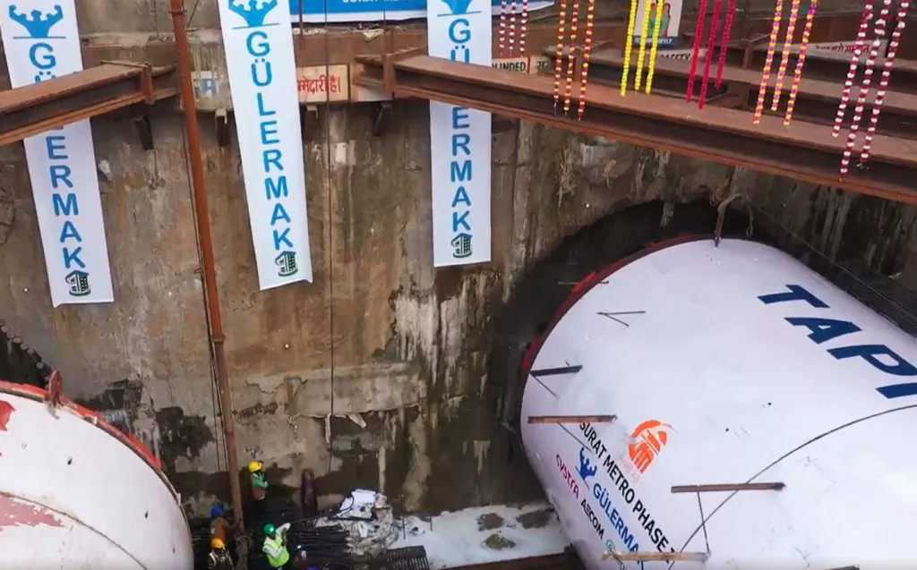 TBM Tapi of Surat Metro Achieves Breakthrough at India’s 2nd Deepest Metro Station 2 TBM Tapi 01