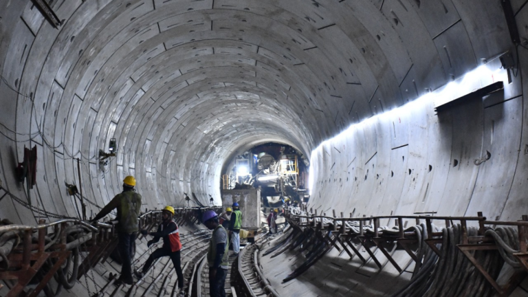 ‘Nana’ TBM Of the Kanpur Metro From Macrobertganj Completes Initial Drive