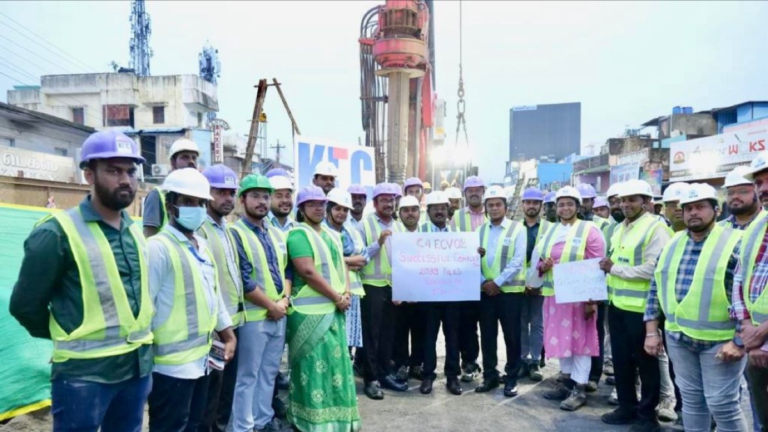 Final Pile Bored On the ECV-02 Package of Chennai Metro Phase 2