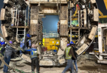 TBM Shivaji of The Agra Metro Lowered at RBS Ramp TBM Shivaji of Agra Metro Lowered at RBS Ramp