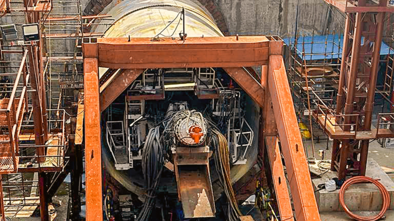 Chennai Metro’s Second TBM “EAGLE” launched from Light House Metro Station