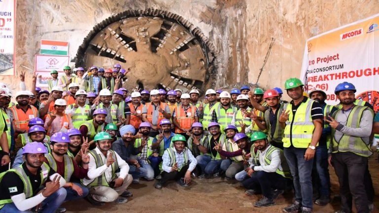 Kanpur Metro: TBM Azad Achieves Breakthrough at Nayaganj for Package KNPCC-06