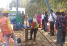 Cengrs Commences Geotechnical Work for Gurugram Metro HUDA – Cyber City Line First borehole for Geotechnical Investigation in Gurugram opposite Millennium City Centre Metro Station.