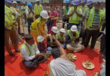 URC Commence Construction on Line 3 of Chennai Metro Phase II Pooja at Thousand lights metro crossover