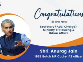 Anurag Jain Appointed as the New Secretary of MoHUA