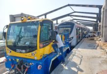 First Metro Train Trials Conducted Between GNLU and GIFT CITY Stretch of the Ahmedabad Metro First Metro Train Trials of Ahmedabad Metro Conducted Between GNLU and GIFT CITY