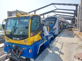 First Metro Train Trials of Ahmedabad Metro Conducted Between GNLU and GIFT CITY