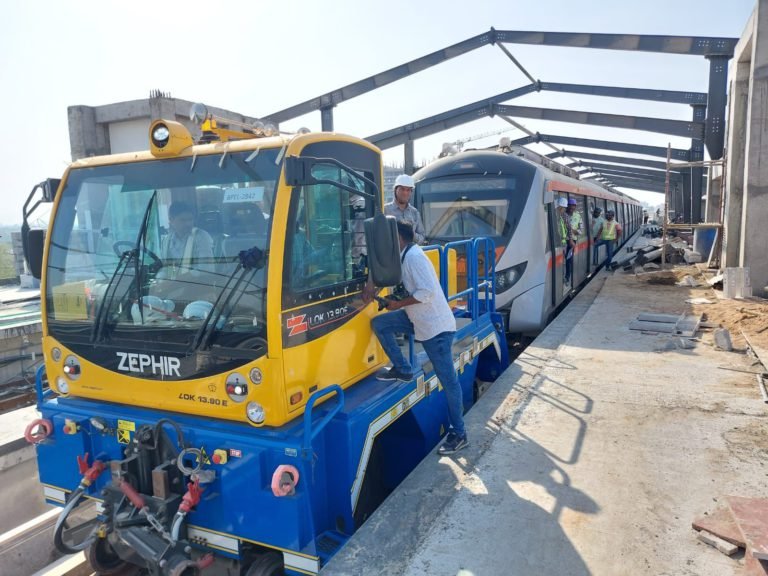 First Metro Train Trials Conducted Between GNLU and GIFT CITY Stretch of the Ahmedabad Metro