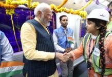 PM Modi Takes Ride in India’s First Underwater Metro in Kolkata with Students PM Modi Takes Ride in India’s First Underwater Metro in Kolkata with Students