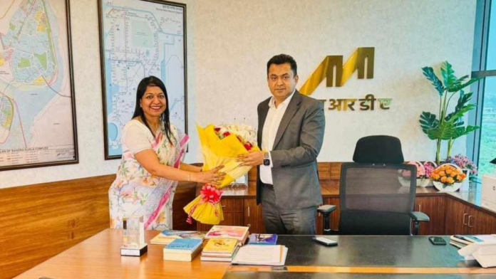 IAS officer Rubal Agarwal taking charge as MD of Maha Mumbai Metro.