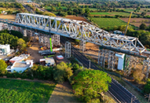 Second out of 28 Steel Bridge Launches Complete for Mumbai-Ahmedabad High-Speed Rail Corridor