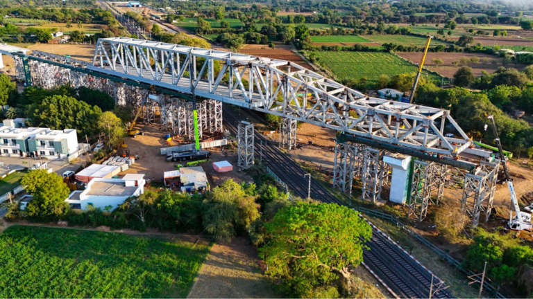 Second out of 28 Steel Bridge Launches Complete for Mumbai-Ahmedabad High-Speed Rail Corridor