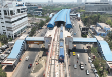 Kolkata Metro Conducts Trial Runs on New Orange Line Stretch Kolkata Metro Aerial View