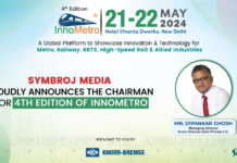 Announcement of Chairman of the Conference: Mr. Dipankar Ghosh to Lead InnoMetro 2024 Mr. Dipankar Ghosh, Managing Director of Knorr Bremse India