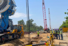 Jaipur Metro: Afcon Begins Underground Expansion of Phase 1C Trench cutter machine in action for Jaipur metro's Pink line extension.