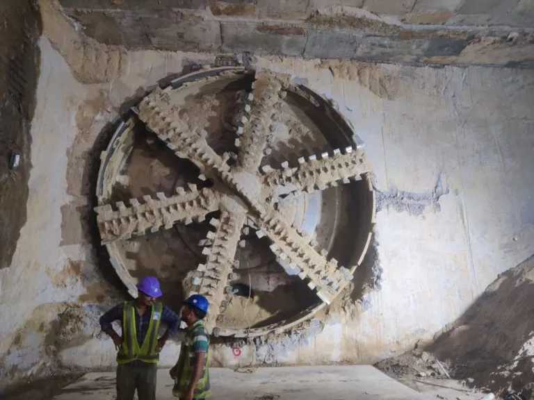 Agra Metro: TBM Yamuna Achieves Breakthrough at SN Medical College Metro Station