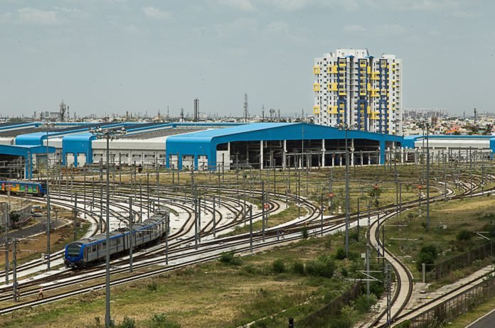 Chennai Metro's Koyambedu Depot