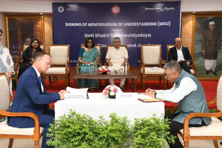 Plasser India Signs Memorandum Of Understanding with Gati Shakti Vishwavidyalaya Plasser India Signs Memorandum Of Understanding with Gati Shakti Vishwavidyalaya