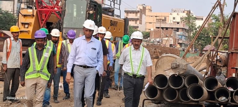 Patna Metro: DMRC Advisor (Special Works) Conducts Inspection of Construction Sites