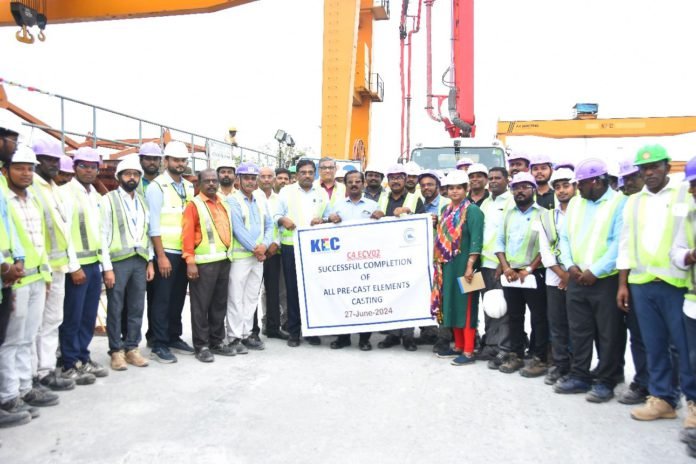 Casting work complete for Chennai Metro's Line 4