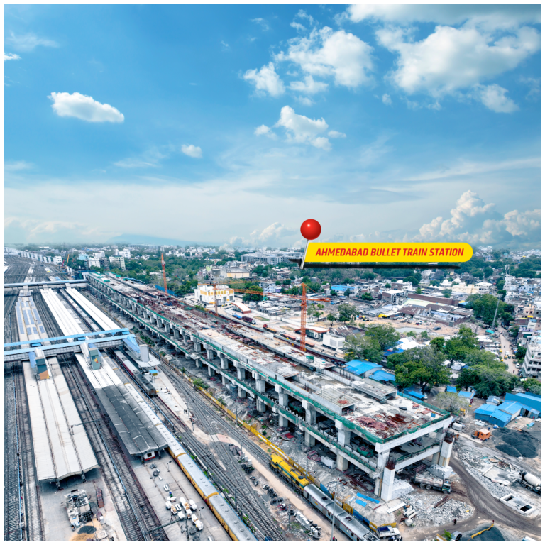 Bullet Train Project Advances with the Completion of Rail Level Slab at 5 Stations