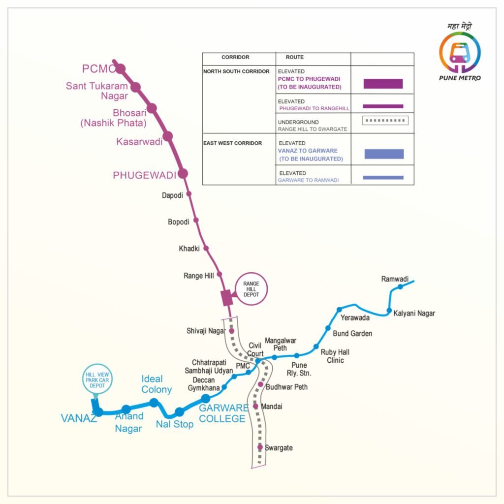 map of pune metro