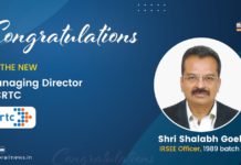Shri Shalabh Goel Appointed as the Managing Director of NCRTC Shri Shalabh Goel, Managing Director, NCRTC
