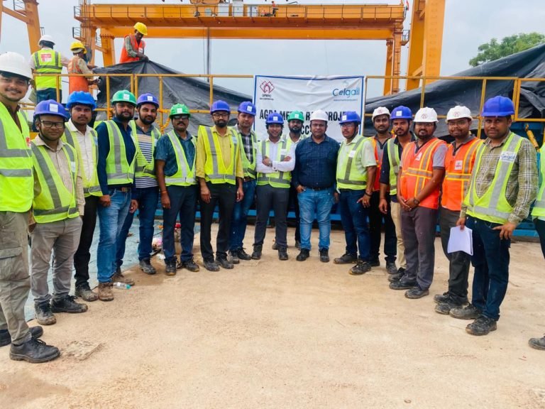 Agra Metro: Ceigall Begins Casting Pier Caps for AGCC-05