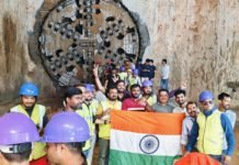 TBM-1 Achieves Breakthrough at Chhatarpur Mandir Station of Delhi Metro’s Golden Line TBM Breakthrough at Delhi Metro's Golden Line