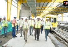 MPMRCL MD Inspects Indore Metro from SC-03 to Gandhi Nagar Depot INSPECTION ON INDORE METRO