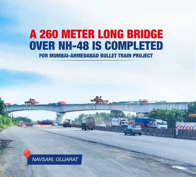 Bullet Train Project: MG Contractors Builds CLC Bridge over NH48 Bullet Train Project: MG Contractors Builds CLC Bridge over NH48