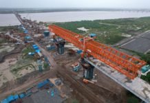 Swift Progress of Narmada Bridge Boosts Bullet Train Project narmada bridge of bullet train project