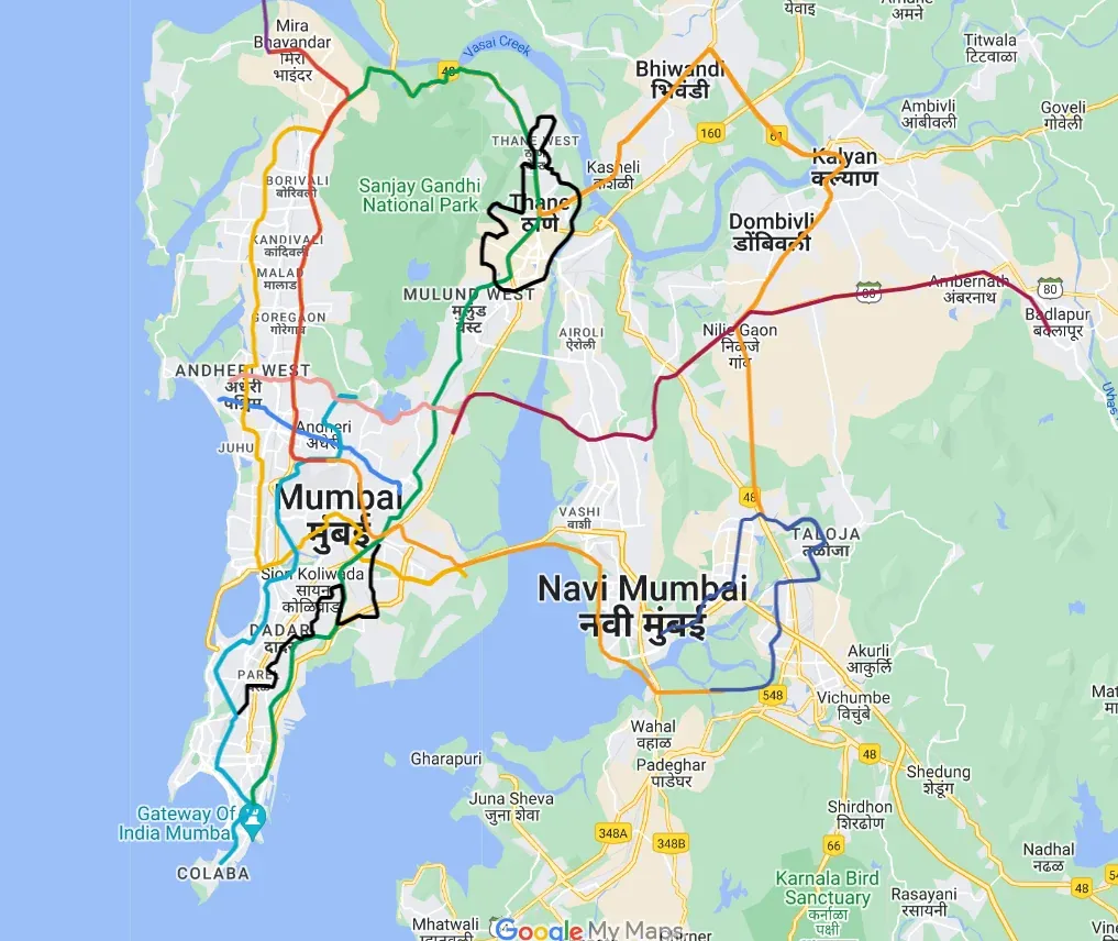 Mumbai Metro: MMRC Invites Bids For Geotechnical Work On Line 11 2 Mumbai metro Map