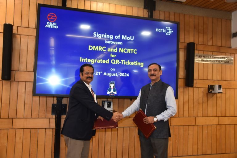 NCRTC Signs MoU with DMRC for Integrated QR-Ticketing