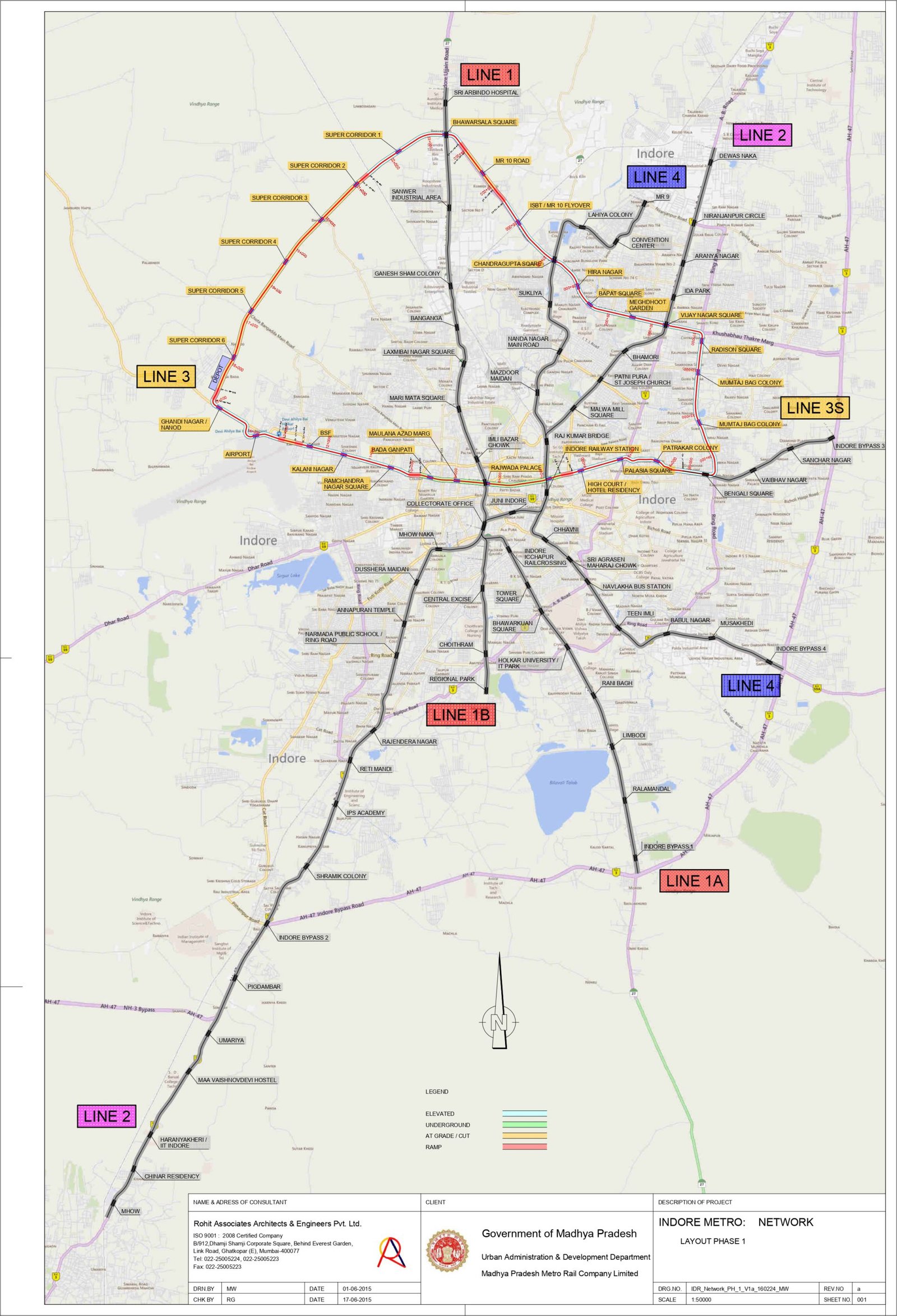 MPMRCL MD Inspects Indore Metro From SC-03 To Gandhi Nagar Depot