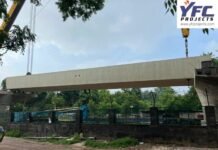 YFC Launched 1st U-Girder For DMRC’s Golden Line YFC has launched U-girders on golden line ,Delhi metro