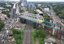 Bhopal Metro’s Rail Over Bridge Launched At Habibganj Naka Station Rail Over Bridge For Bhopal Metro