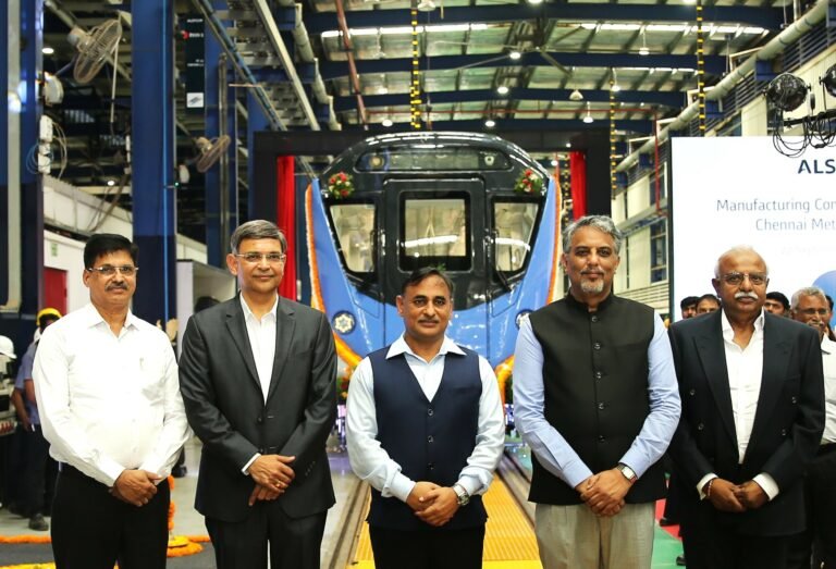 Alstom Unveils First Trainset For Line 4 Of Chennai Metro Phase 2  