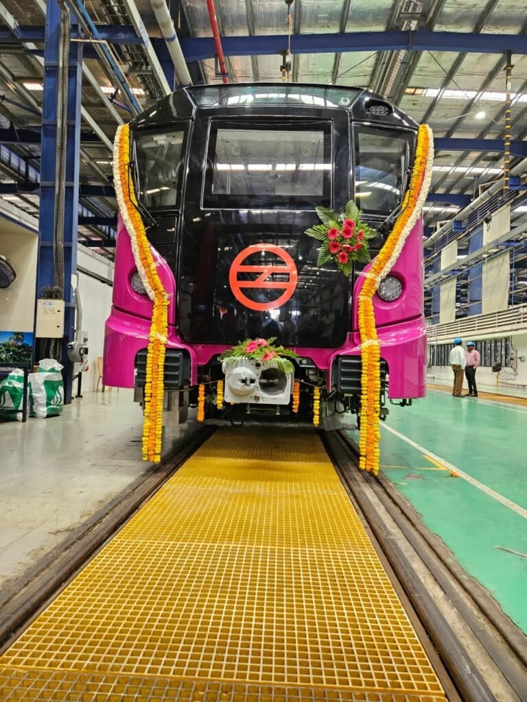 Alstom Delivers First Trainset For Delhi Metro Phase 4 