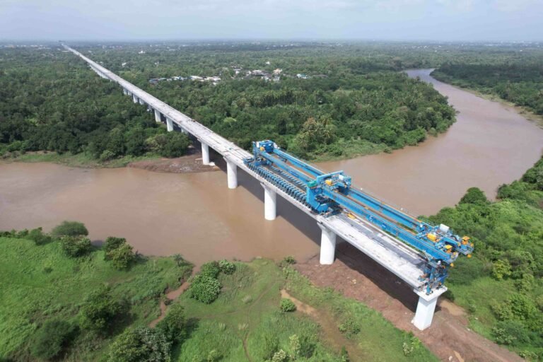 Bullet Train Project Advances With Bridge Completion on Kaveri River