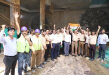 Delhi Metro’s TBM-2 Records Breakthrough at Chhatarpur Mandir Station of Line 10 Delhi Metro's TBM Breakthrough on golden line